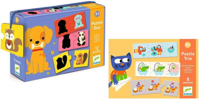 Puzzle duo et puzzle trio Djeco puzzle enfant nouveautés mai 2022